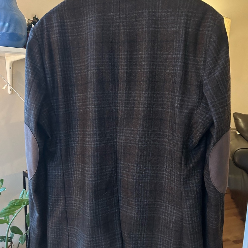 Billy Reid Virgin Wool Plaid Two Buttons Jacket Blazer Made in Italy - Picture 5 of 8